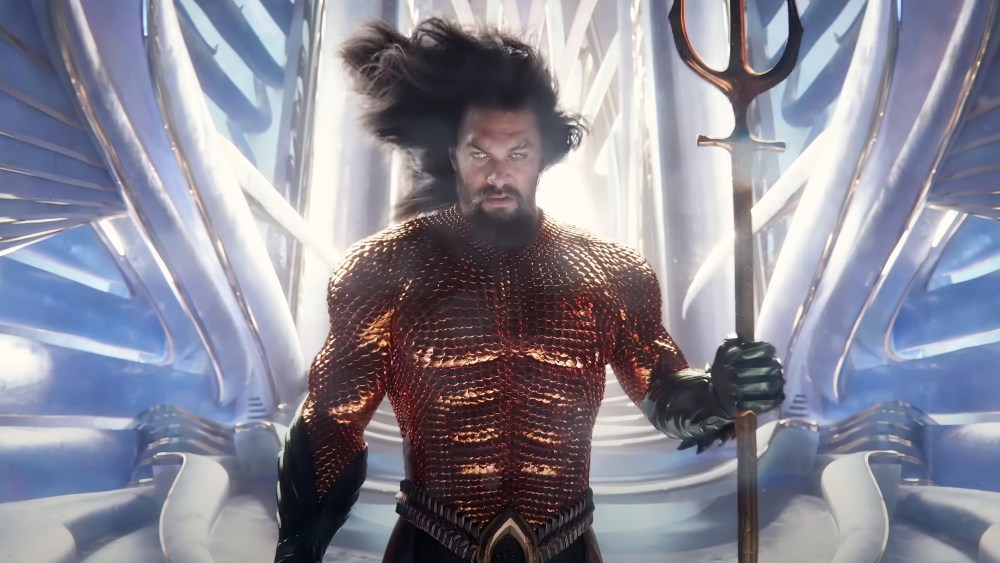 AQUAMAN AND THE LOST KINGDOM, (aka AQUAMAN 2), Jason Momoa as Aquaman, 2023. © Warner Bros. Pictures / Courtesy Everett Collection