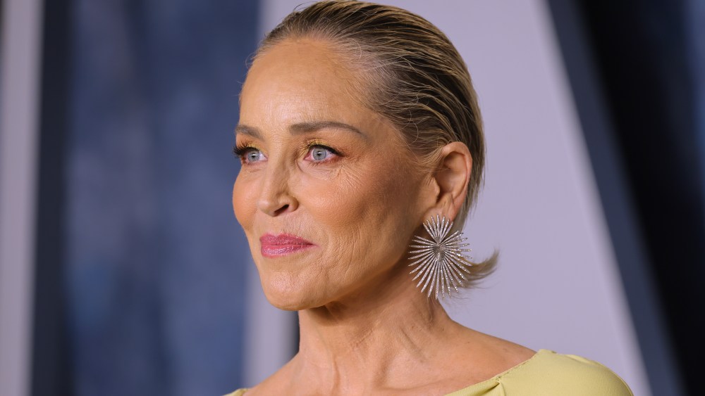 BEVERLY HILLS, CALIFORNIA - MARCH 12: Sharon Stone attends the 2023 Vanity Fair Oscar Party Hosted By Radhika Jones at Wallis Annenberg Center for the Performing Arts on March 12, 2023 in Beverly Hills, California. (Photo by Amy Sussman/Getty Images)