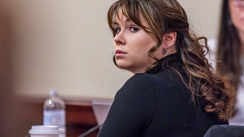 Hannah Gutierrez-Reed, the former armorer at the movie Rust, listens to closing arguments in her trial at district court on Wednesday, Mar. 6, 2024.