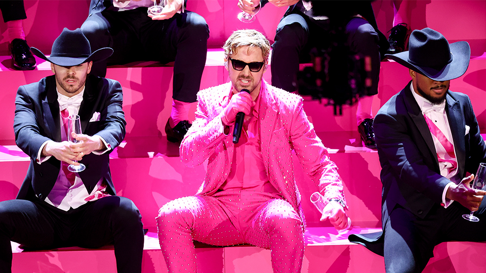 Ryan Gosling performs