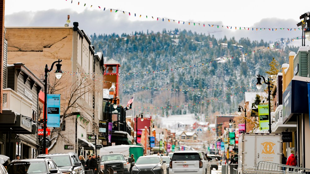 PARK CITY, UTAH - JANUARY 19: A general view of main street Park City during the 2024 Sundance Film Festival on January 19, 2024 in Park City, Utah. (Photo by Matt Winkelmeyer/Getty Images)