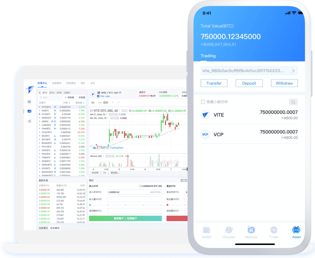 منصة Vite لتداول العملات الرقمية بشكل لامركزي