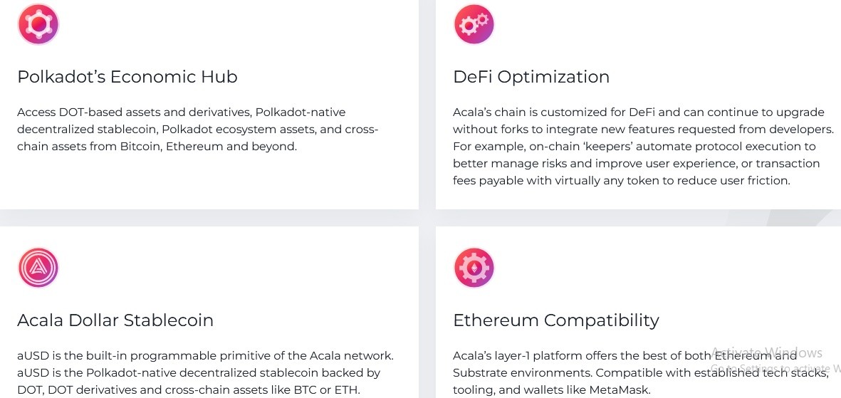 ميزات مشروع عملة ACA الرقمية