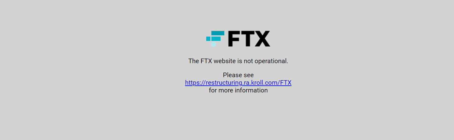 صورة الصفحة الرئيسية لمنصة FTX 