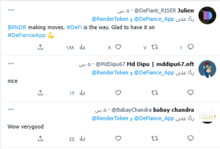 تعليقات المستخدمين وردود الفعل على الإدراج الجديد لعملة RNDR 