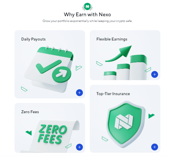 مميزات محفظة منصة NEXO