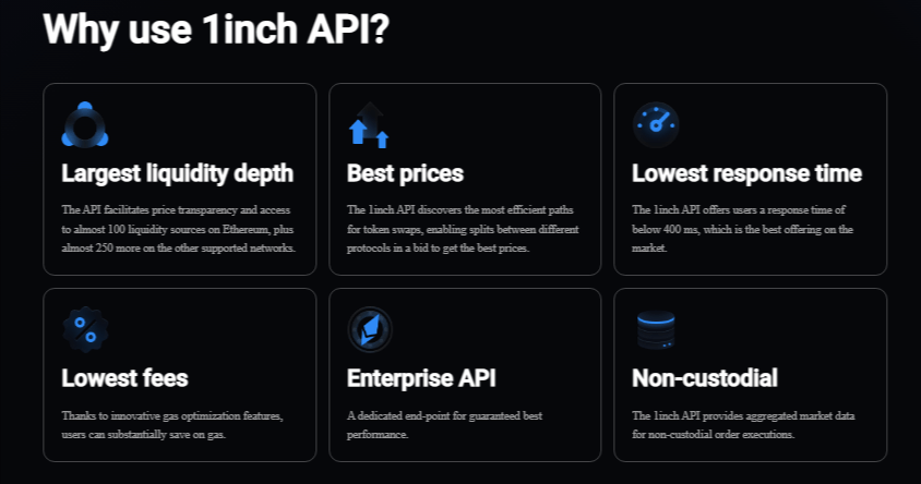 ميزات خوارزمية API الخاصة بمنصة 1inch التي تجعل منها محط جذب للمستثمرين