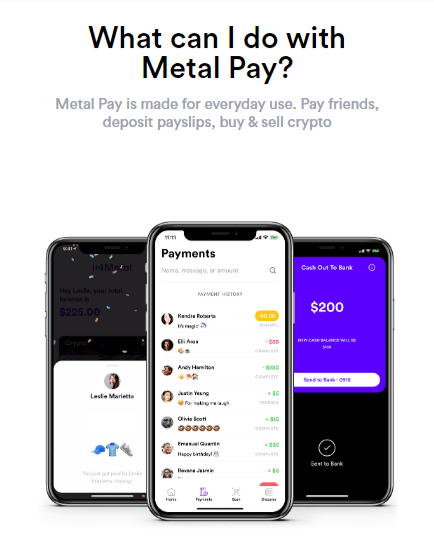 خدمات منصة Metal Pay