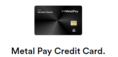 بطاقة الخصم Credit Card الخاصة بشبكة Metal