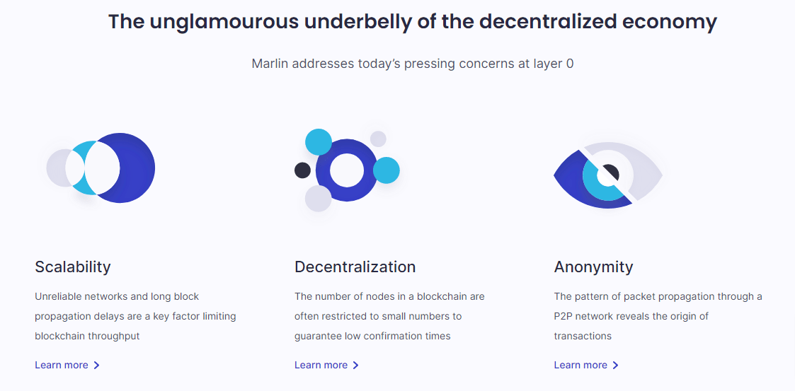 ميزات وخدمات شبكة Marlin