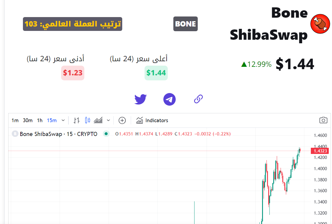 سعر BONE