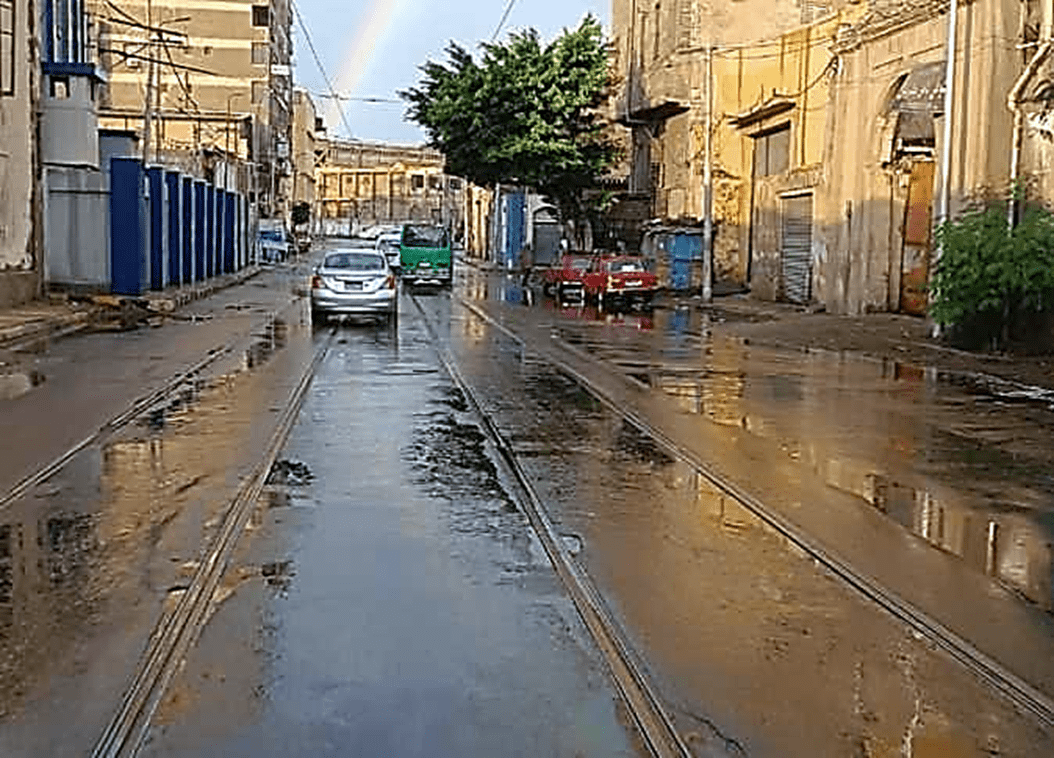 أمطار الاسكندرية في مصر